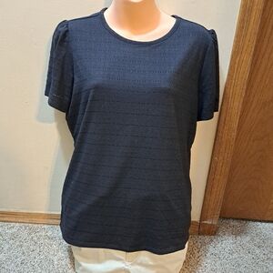 Rafaella Black Short Sleeve Tee NWT